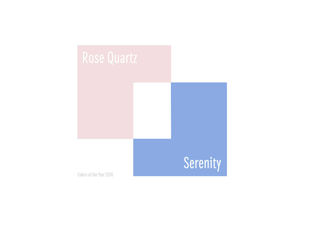 Colors of the Year 2016 - Rose Quartz & Serenity #001