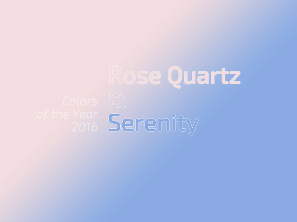 Colors of the Year 2016 - Rose Quartz & Serenity #004