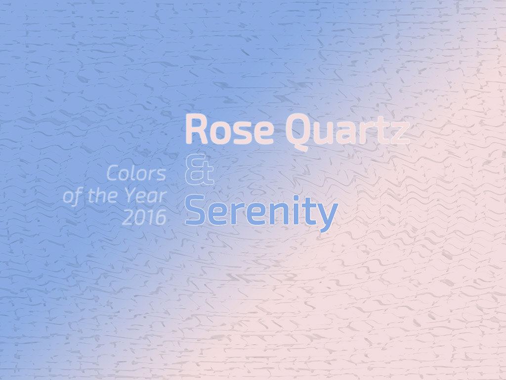 Colors of the Year 2016 - Rose Quartz & Serenity #005