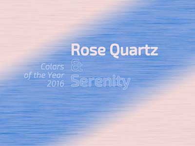 Die Farben des Jahres 2016: Rose Quartz & Serenity