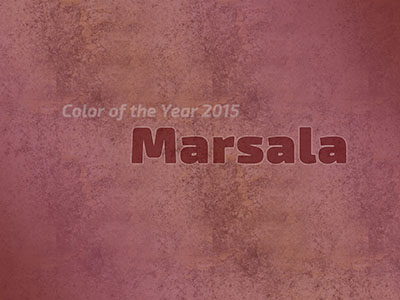Die Farbe des Jahres 2015 - Marsala