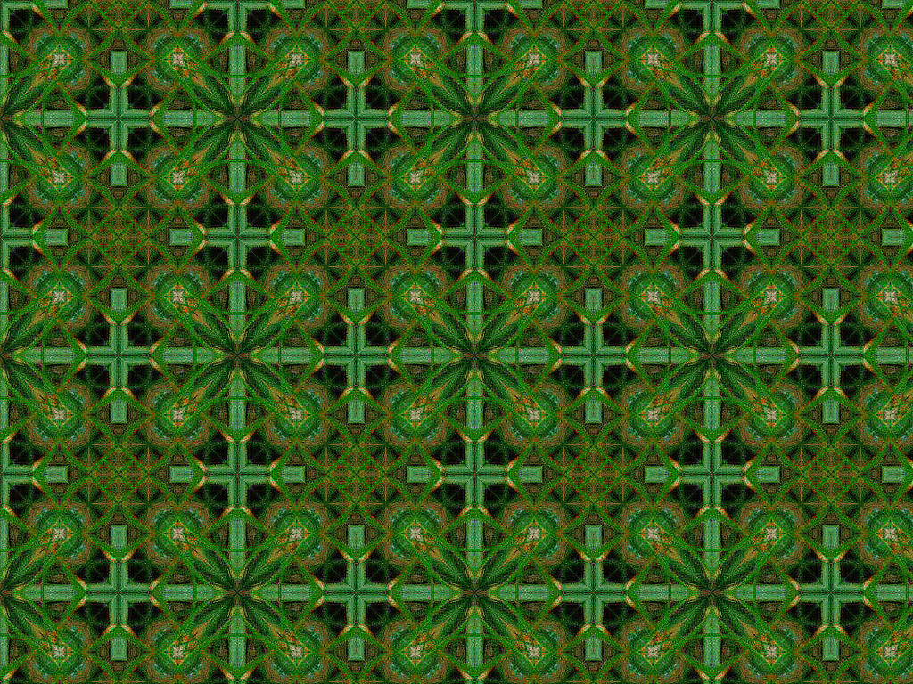 Kaleidoskop - Nahtloser Hintergrund kostenlos - Grün