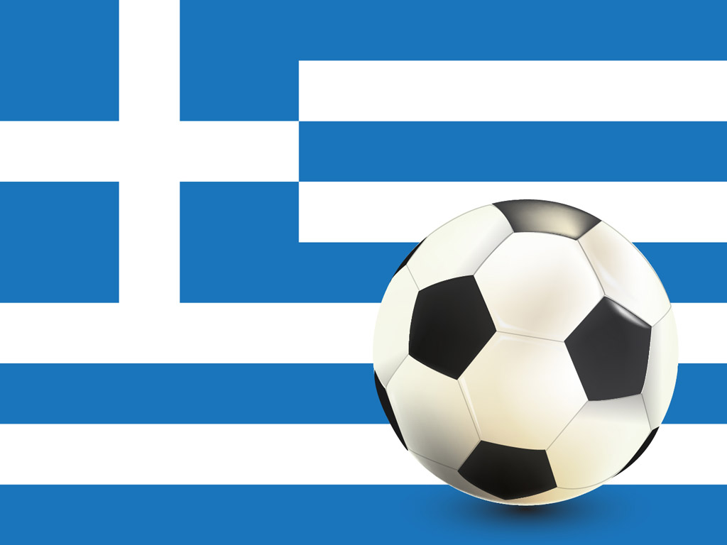 Fussball-Ball - Fussball Griechenland - Hintergrundbild kostenlos