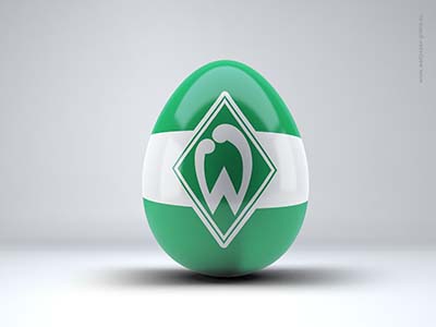 SV Werder Bremen - Bundesliga - Osterei - Fussball