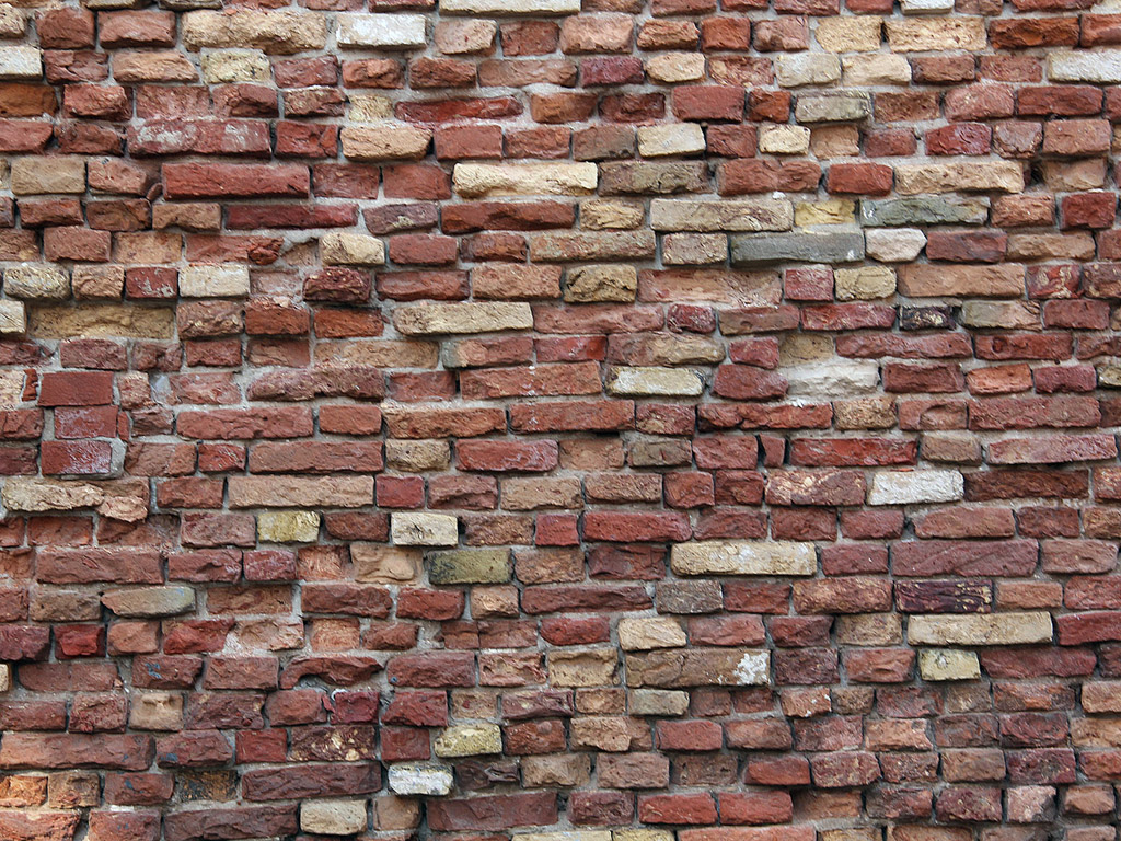 Backstein Mauer - Hintergrundbild kostenlos