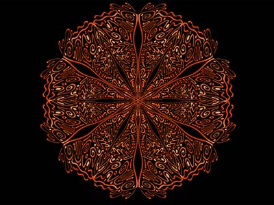 Mandala - schwarzer Hintergrund