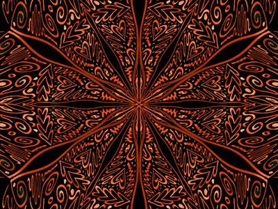 Mandala - schwarzer Hintergrund