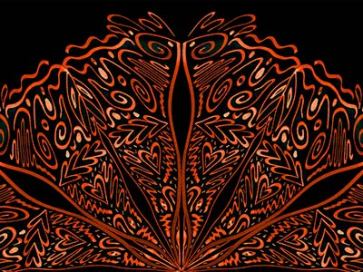 Mandala - schwarzer Hintergrund
