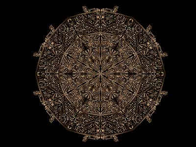 Mandala - schwarzer Hintergrund