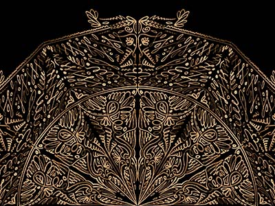 Mandala - schwarzer Hintergrund