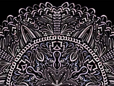 Mandala - schwarzer Hintergrund
