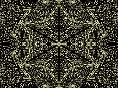 Mandala - schwarzer Hintergrund