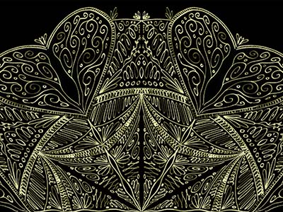 Mandala - schwarzer Hintergrund