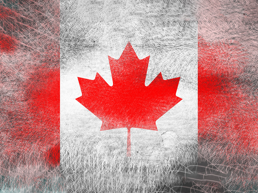 Kanadische Flagge 012 Hintergrundbild 