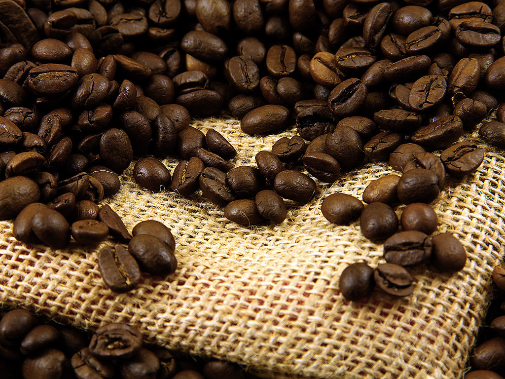 Kaffee, Kaffeebohnen - Hintergrundbild kostenlos