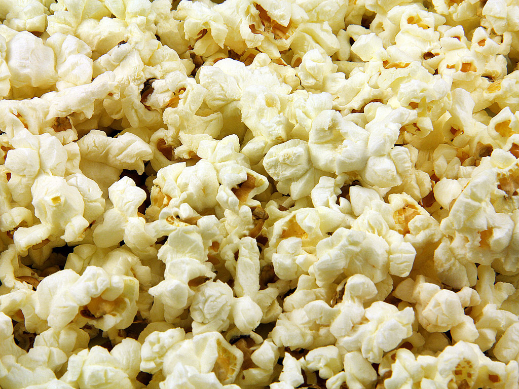 Popcorn - Hintergrundbild kostenlos