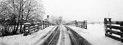 Winter: Unterwegs bei Schneefall