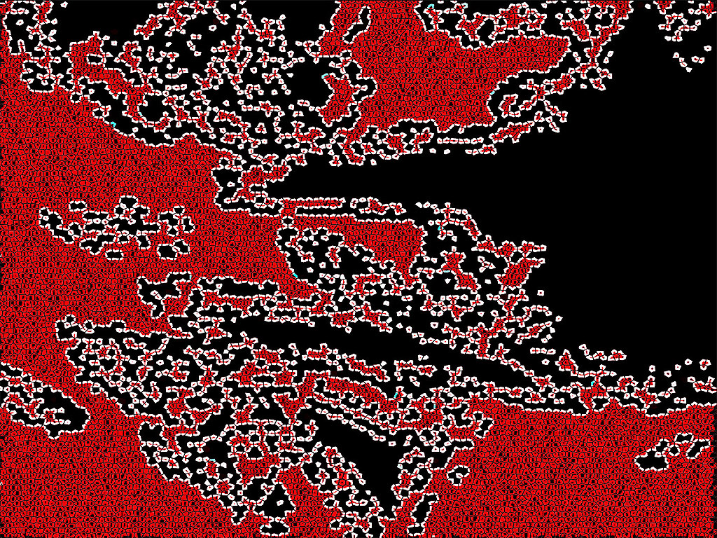 Abstrakt - schwarz, rot, weiss