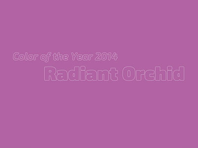 Color of the Year 2014 - Radiant Orchid