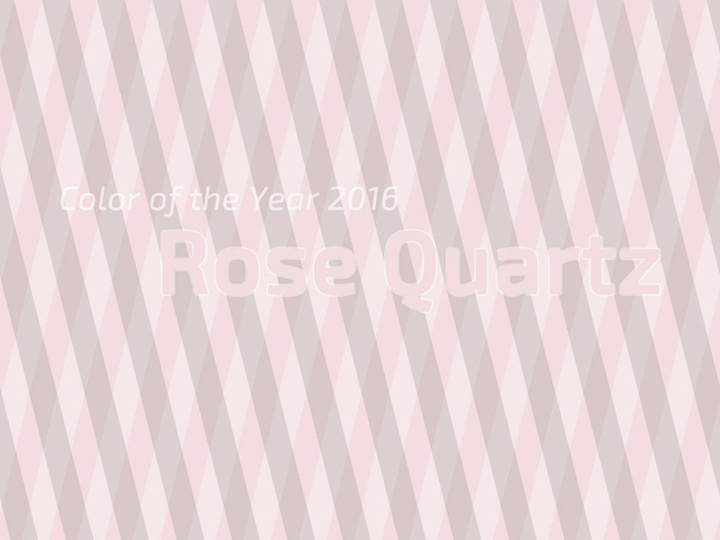 Die Farbe des Jahres 2016 - Rose Quartz - Color of the Year