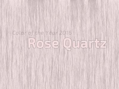 Die Farbe des Jahres 2016 - Rose Quartz