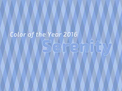 Die Farbe des Jahres 2016 - Serenity