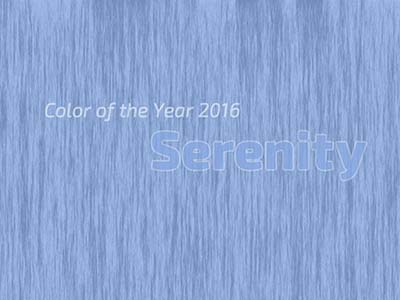 Die Farbe des Jahres 2016 - Serenity