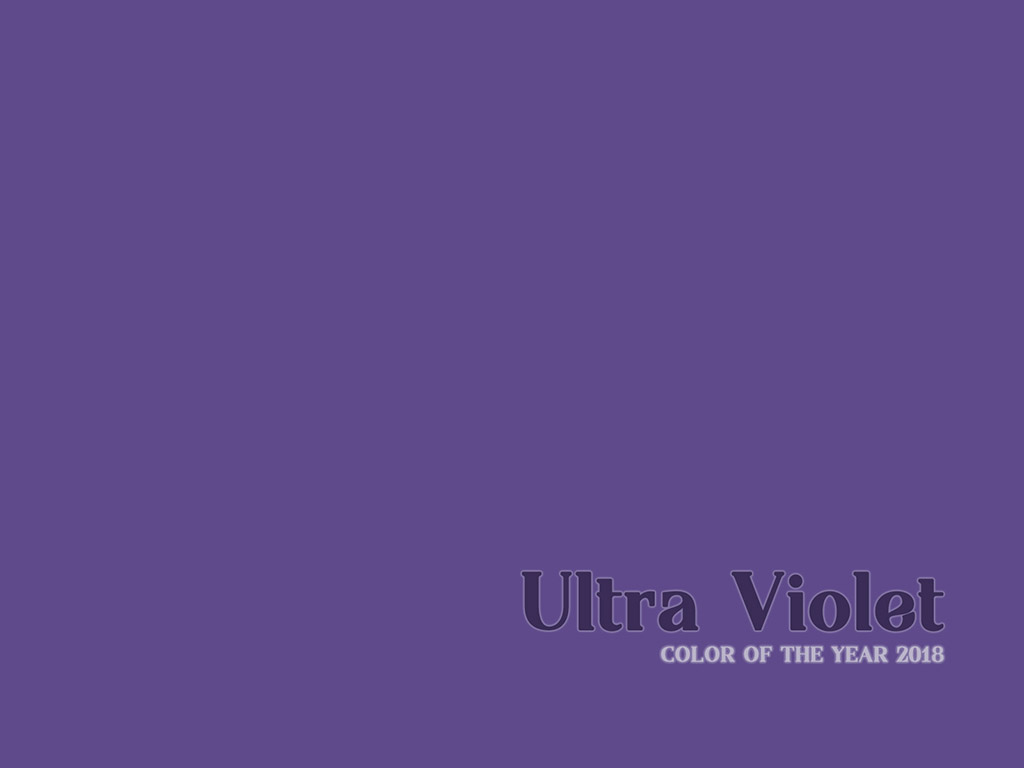 Die Farbe des Jahres 2018 - Ultra Violet #001