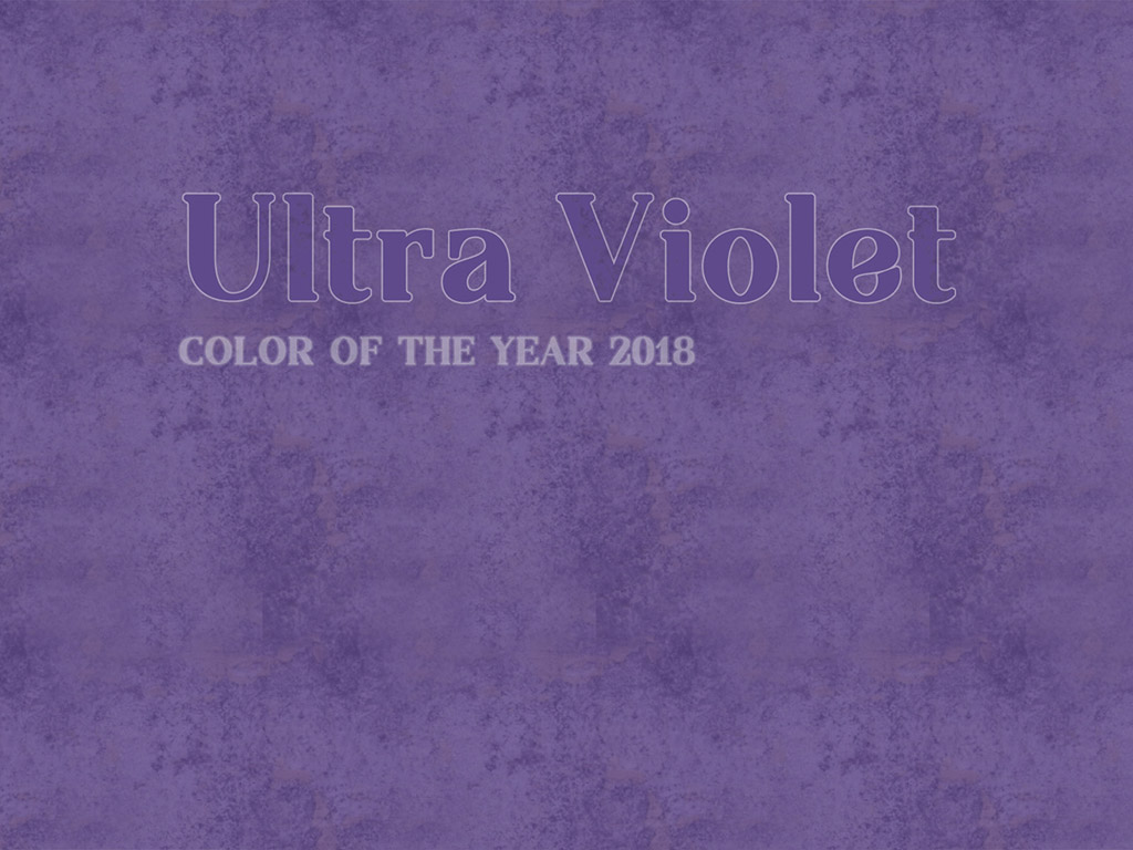 Die Farbe des Jahres 2018 - Ultra Violet #009
