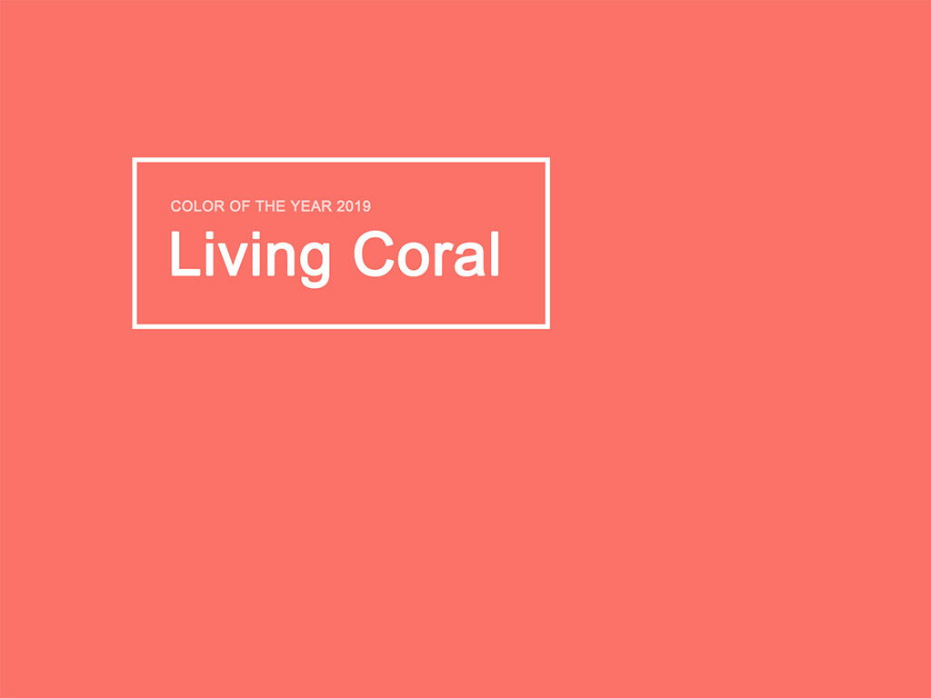 Die Farbe des Jahres 2019 - Living Coral #001