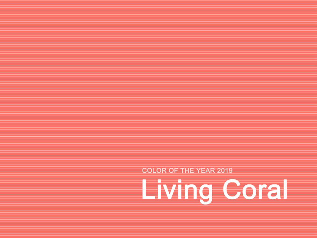 Die Farbe des Jahres 2019 - Living Coral #004