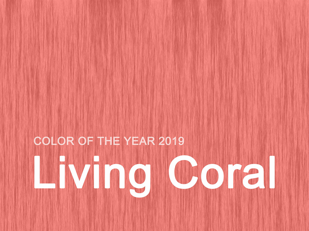 Die Farbe des Jahres 2019 - Living Coral #006