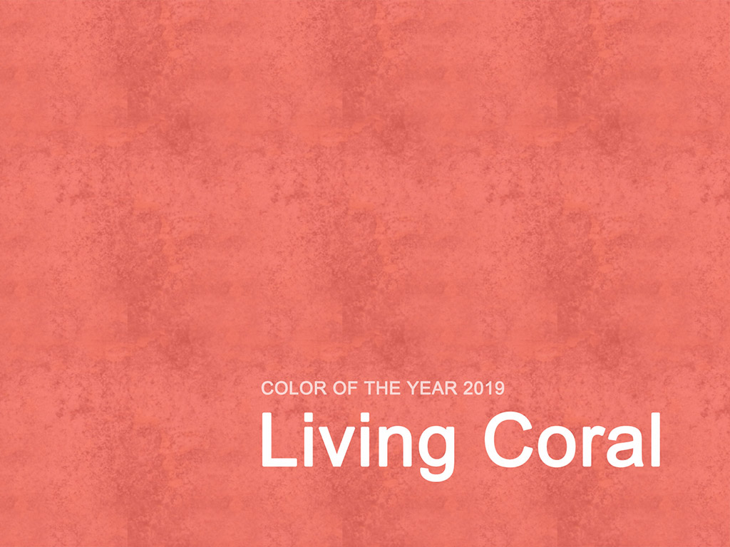 Die Farbe des Jahres 2019 - Living Coral #007