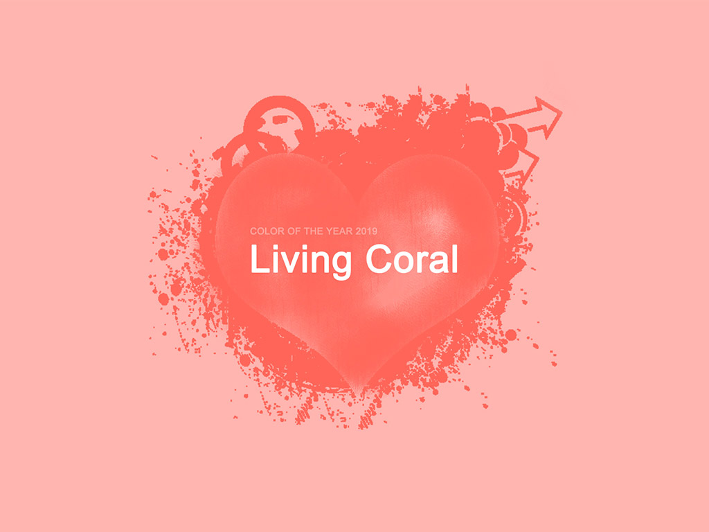 Die Farbe des Jahres 2019 - Living Coral #008