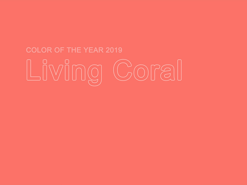 Die Farbe des Jahres 2019 - Living Coral #009