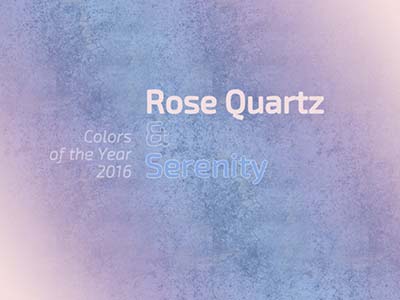 Die Farben des Jahres 2016 - Rose Quartz & Serenity