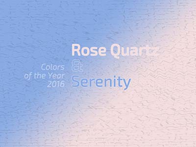 Die Farben des Jahres 2016 - Rose Quartz & Serenity