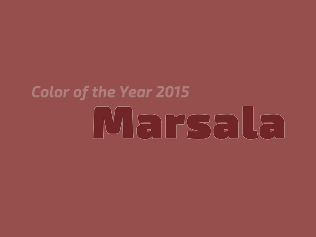 Color of the Year 2015 - Marsala #001