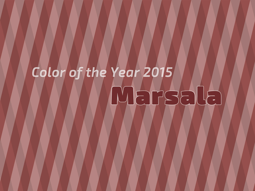 Color of the Year 2015 - Marsala #005