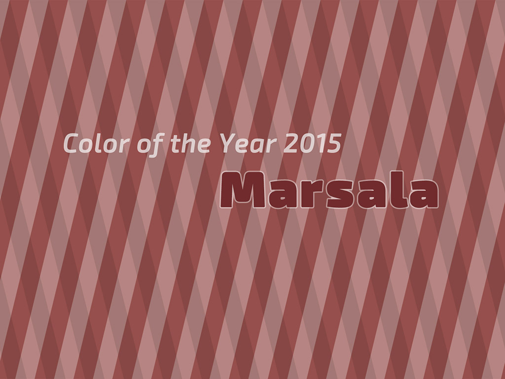 Die Farbe des Jahres 2015 - Marsala - Color of the Year