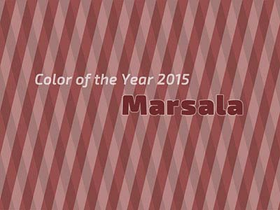 Die Farbe des Jahres 2015 - Marsala