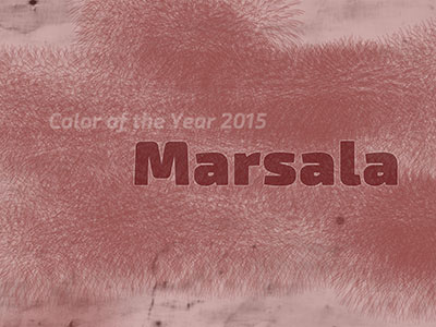 Die Farbe des Jahres 2015 - Marsala