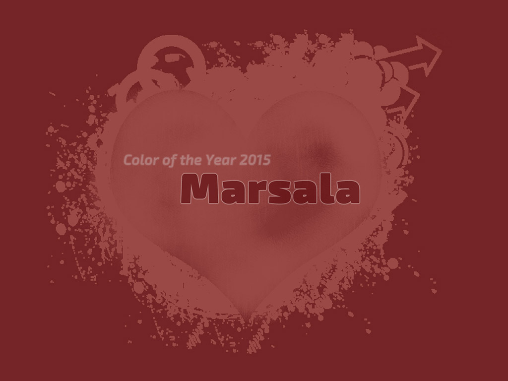 Die Farbe des Jahres 2015 - Marsala - Color of the Year