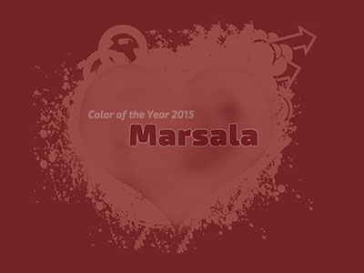 Die Farbe des Jahres 2015 - Marsala