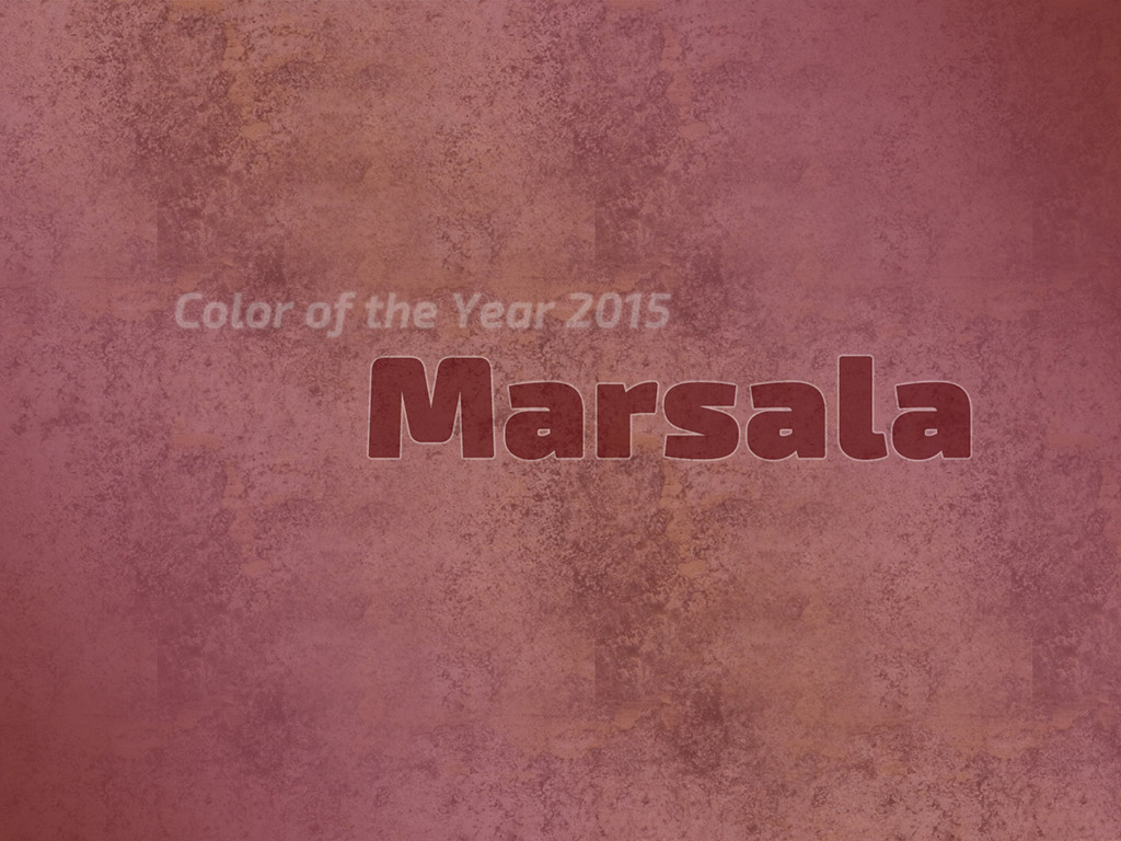Color of the Year 2015 - Marsala #009