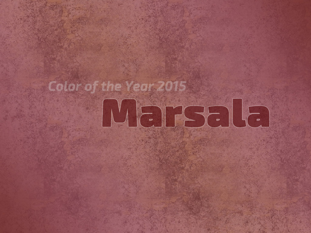 Die Farbe des Jahres 2015 - Marsala - Color of the Year