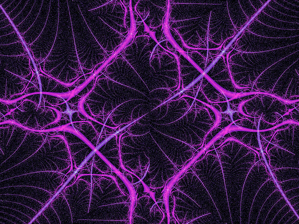 Fraktal - Kostenloses Hintergrundbild - schwarz, lila