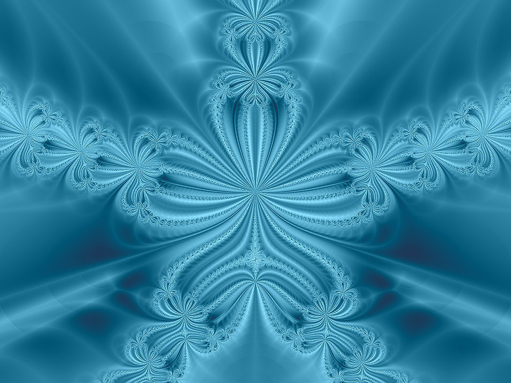 Fraktal - Kostenloses Hintergrundbild - blau