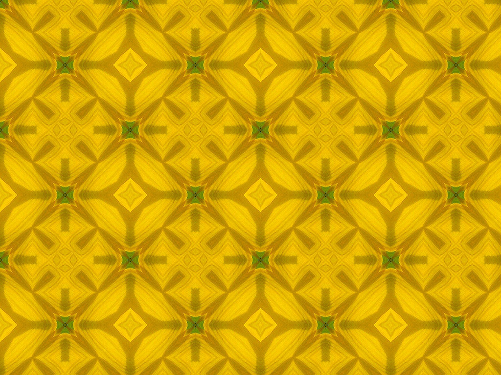 Kaleidoskop - Nahtloser Hintergrund kostenlos - Gelb
