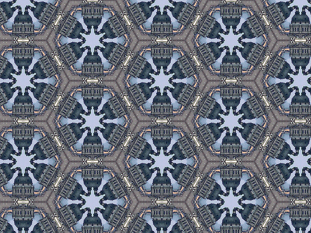 Kaleidoskop - Nahtloser Hintergrund kostenlos - Farbe: Grau